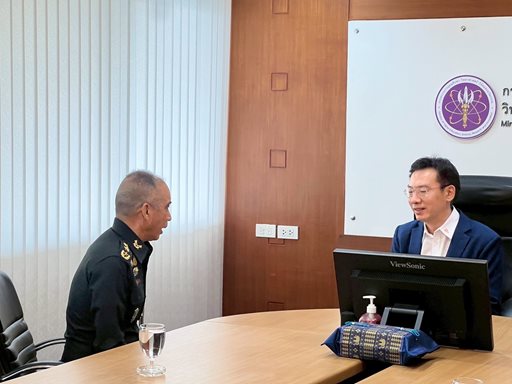 ๑๔ ต.ค.๖๘ จก.วท.กห.และคณะ เยี่ยมคำนับ ปลัดกระทรวง อว. เพื่อหารือความร่วมมือ