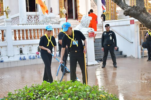 ๓ ธ.ค.๖๘ จก.วท.กห. และกำลังพล วท.กห. เข้าร่วมกิจกรรมจิตอาสา ณ วัดชมภูเวก