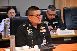 ๓ ธ.ค.๖๘ จก.วท.กห. ต้อนรับคณะติดตามและประเมินผลการปฏิบัติงานตามนโยบาย ปล.กห.
