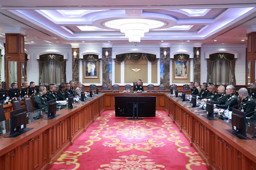 ๑๘ ก.พ.๖๙ ประชุมคณะกรรมการพิจารณาปรับปรุงการจัดส่วนราชการ กห. ครั้งที่ ๑/๒๕๖๙