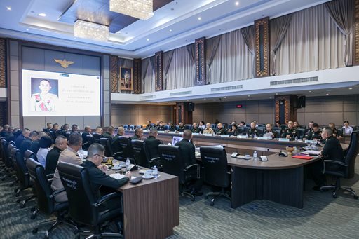 ๔ มี.ค.๖๙ จก.วท.กห. เข้าร่วมประชุมคณะกรรมการอำนวยการเตรียมการรับเสด็จสมเด็จพระกนิษฐาธิราชเจ้าฯ ในพิธีเปิดอนุสรณ์สถานของ สป.