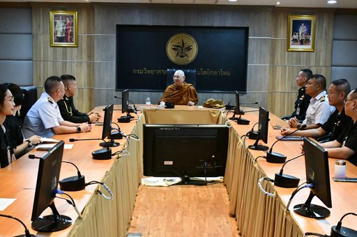 ๒ เม.ย.๖๙ จก.วท.กห. ต้อนรับ พระปัญญาวุฒิ ปัญญาวโร (อดีต ผอ.สนป.วท.กห.)