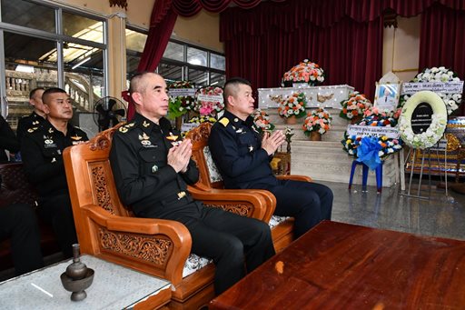 ๘ ก.ค.๖๙ พิธีสวดพระอภิธรรมศพ นางคำพอง หาญณรงค์ มารดาของ ร้อยตรี เจริญ หาญณรงค์