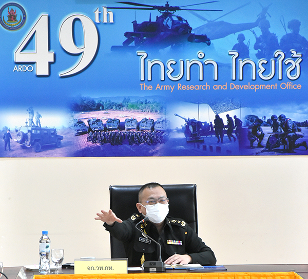 ๑๕ ต.ค.๖๔ จก.วท.กห. และคณะ เยี่ยมสำนักงานวิจัยและพัฒนาการทหารกองทัพบก