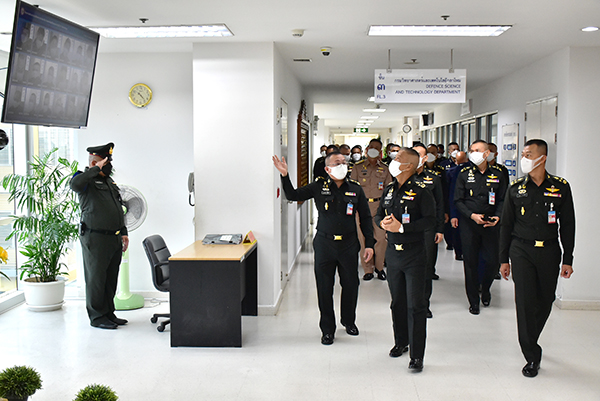 ๘ ต.ค.๖๔ ปล.กห. ตรวจเยี่ยม กรมวิทยาศาสตร์และเทคโนโลยีกลาโหม