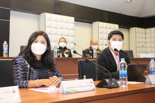 ๒๖ เม.ย.๖๕ จก.วท.กห. และคณะ ได้ร่วมประชุมหารือแนวทางความร่วมมือบทบาทและการถ่ายทอดเทคโนโลยียานยนต์ไฟฟ้าสู่สังคม ณ ห้องประชุมมังคลอุบล มทร.ธัญบุรี