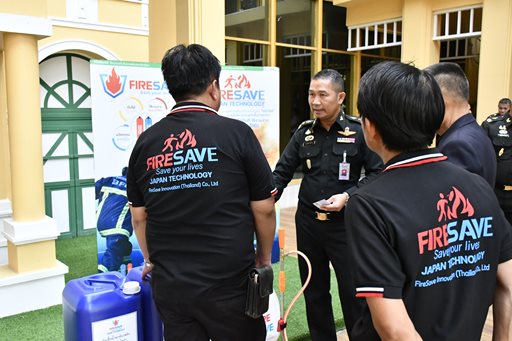 ๑ มี.ค.๖๗ รมว.กห.และ จก.วท.กห. รับมอบเครื่องพ่นน้ำยาแบบสะพายหลัง เพื่อสนับสนุนในการดับไฟป่า