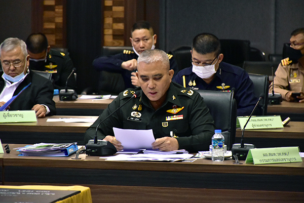 ๑๖ ก.พ.๖๔ พล.อ.ชูชาติ บัวขาว รอง ปล.กห. เป็นประธานการประชุม อกมย.กห. ครั้งที่ ๑/๖๔