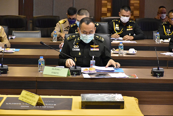 ๑๖ ก.พ.๖๔ พล.อ.ชูชาติ บัวขาว รอง ปล.กห. เป็นประธานการประชุม อกมย.กห. ครั้งที่ ๑/๖๔