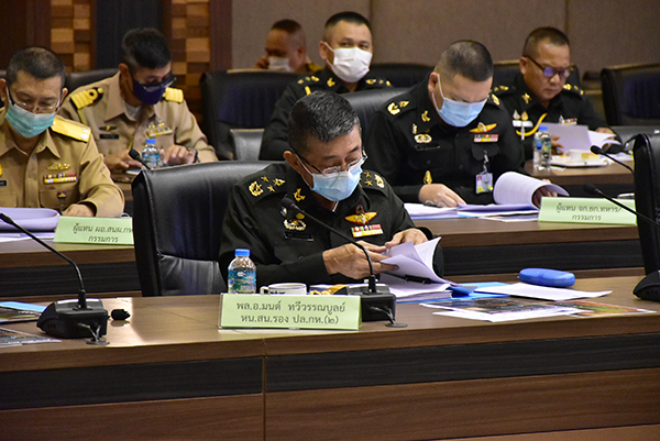 ๑๖ ก.พ.๖๔ พล.อ.ชูชาติ บัวขาว รอง ปล.กห. เป็นประธานการประชุม อกมย.กห. ครั้งที่ ๑/๖๔