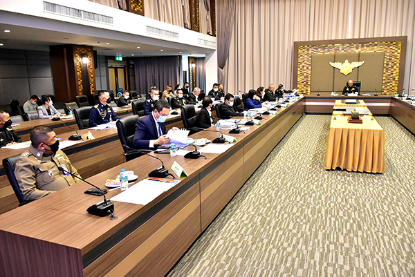 ๑๖ ก.พ.๖๔ พล.อ.ชูชาติ บัวขาว รอง ปล.กห. เป็นประธานการประชุม อกมย.กห. ครั้งที่ ๑/๖๔