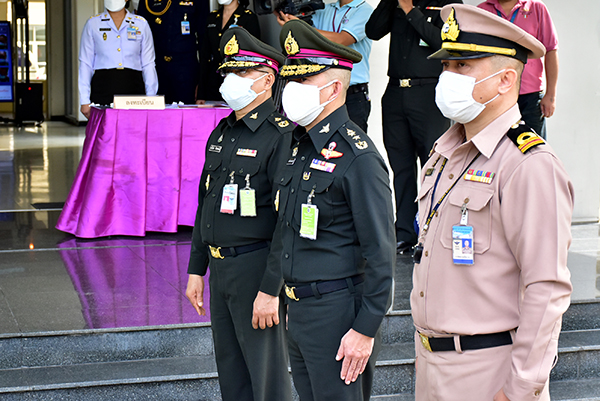 ๒ ก.ย.๖๔ พล.อ.ณัฐ อินทรเจริญ ปล.กห. ประธานในพิธีเปิดศูนย์ความร่วมมือด้านเทคโนโลยีปัญญาประดิษฐ์และหุ่นยนต์ ( AI&Robotics) ณ ศวพท.วท.กห.