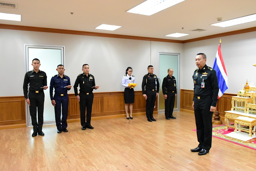 ๒๒ ก.ค.๖๒ พิธีประดับเครื่องหมายยศนายทหารสัญญาบัตรและนายทหารประทวน