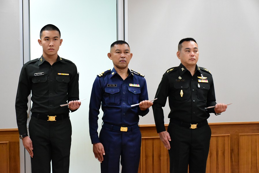 ๒๒ ก.ค.๖๒ พิธีประดับเครื่องหมายยศนายทหารสัญญาบัตรและนายทหารประทวน