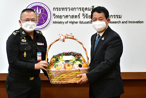 ๒๔ ม.ค.๖๕ จก.วท.กห. และคณะ เข้าพบ ปลัดกระทรวงการอุดมศึกษาวิทยาศาสตร์ วิจัยและนวัตกรรม
