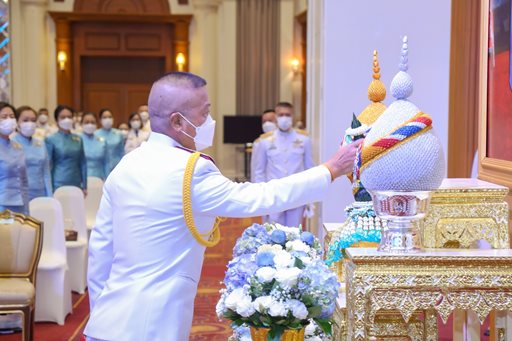 ๑๑ ส.ค.๖๕ จก.วท.กห. ร่วมพิธีถวายพระพรชัยมงคลและทำบุญตักบาตรถวายเป็นพระราชกุศล เนื่องในวันคล้ายวันเฉลิมพระชนมพรรษาสมเด็จพระนางเจ้าสิริกิติ์ พระบรมราชินีนาถ พระบรมราชชนนีพันปีหลวง