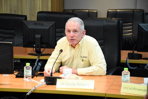๒๑ มี.ค.๖๖ จก.วท.กห. ประชุมแนวทางความร่วมมือด้านการวิจัยและพัฒนา ระหว่าง วท.กห. กับ กห.สรอ. ประจำปี พ.ศ. ๒๕๖๖