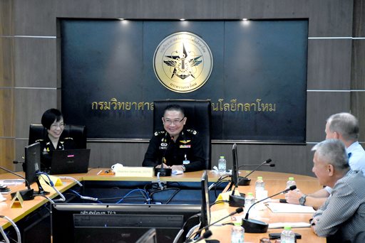 ๒๑ มี.ค.๖๖ จก.วท.กห. ประชุมแนวทางความร่วมมือด้านการวิจัยและพัฒนา ระหว่าง วท.กห. กับ กห.สรอ. ประจำปี พ.ศ. ๒๕๖๖