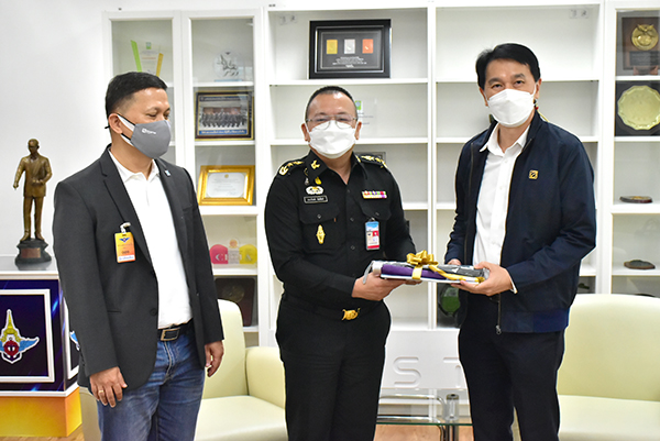 ๒๕ ม.ค.๖๕ จก.วท.กห. ต้อนรับ คณะผู้บริหารจากบริษัท บางจากฯ เข้าอวยพร และ หารือเรื่องการบริหารพื้นที่ร่วมกัน