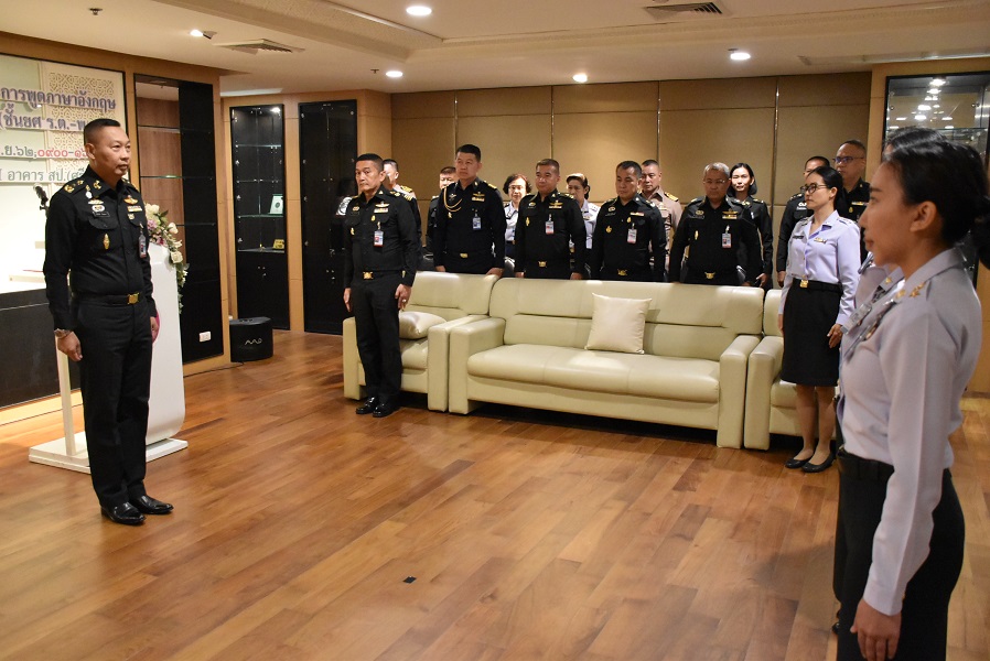 ๕ มิ.ย.๖๒ การเปิดอบรมหลักสูตรการพัฒนาทักษะการพูดภาษาอังกฤษในที่ชุมชน กลุ่มเป้าหมายที่ 3