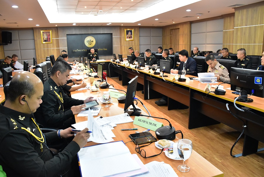 ๒ พ.ค.๖๒ การประชุมคณะกรรมการขับเคลื่อนบูรณาการการวิจัยเสื้อเกราะกันกระสุน ครั้งที่ 1/2562