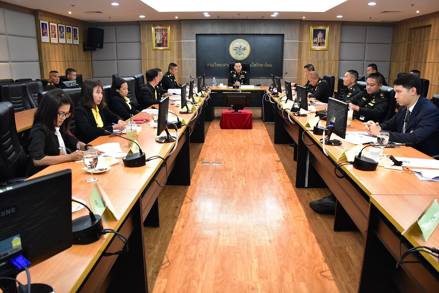 ๒ พ.ค.๖๒ การประชุมคณะกรรมการขับเคลื่อนบูรณาการการวิจัยเสื้อเกราะกันกระสุน ครั้งที่ 1/2562