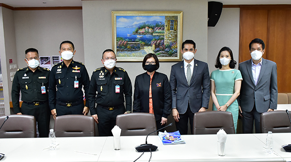๑๔ ก.พ.๖๕ จก.วท.กห.และคณะ เข้าหารือกับคณะผู้บริหารของ สำนักงานคณะกรรมการส่งเสริมวิทยาศาสตร์ วิจัยและนวัตกรรม (สกสว.)