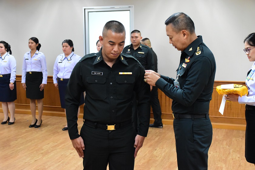 ๓๑ พ.ค.๖๒ พิธีประดับเครื่องหมายยศนายประทวน