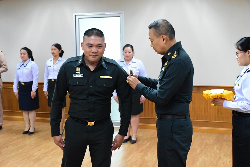 ๓๑ พ.ค.๖๒ พิธีประดับเครื่องหมายยศนายประทวน
