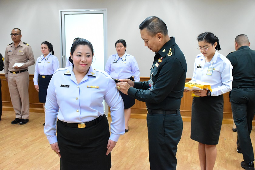 ๓๑ พ.ค.๖๒ พิธีประดับเครื่องหมายยศนายประทวน