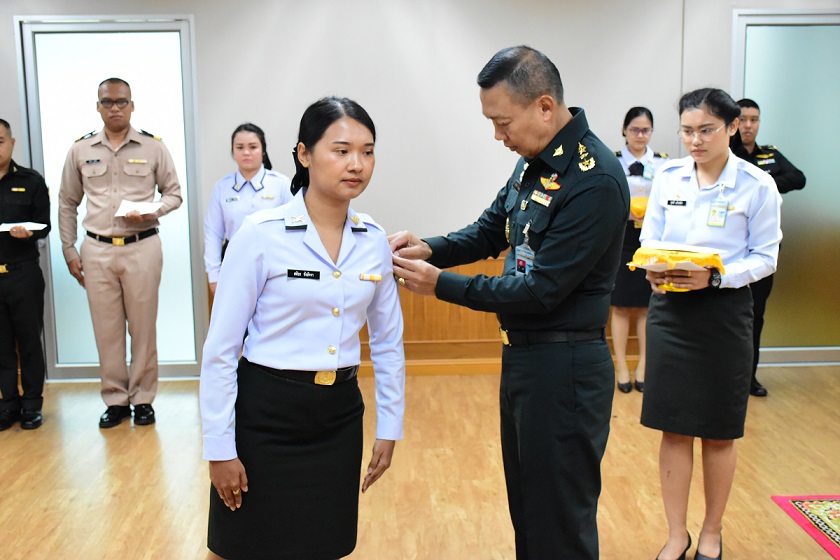 ๓๑ พ.ค.๖๒ พิธีประดับเครื่องหมายยศนายประทวน