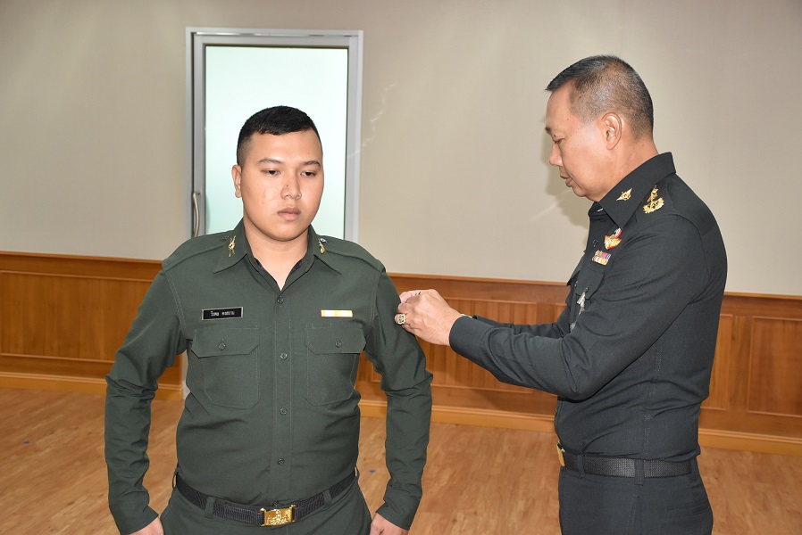 ๒๒ เม.ย.๖๒ พิธีประดับเครื่องหมายยศนายทหารชั้นประทวน