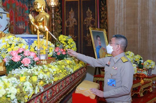 ๑๘ ธ.ค.๖๕ จก.วท.กห. และกำลังพล เข้าร่วมพิธีสวดมนต์ เพื่อถวายเป็นพระราชกุศลฯ