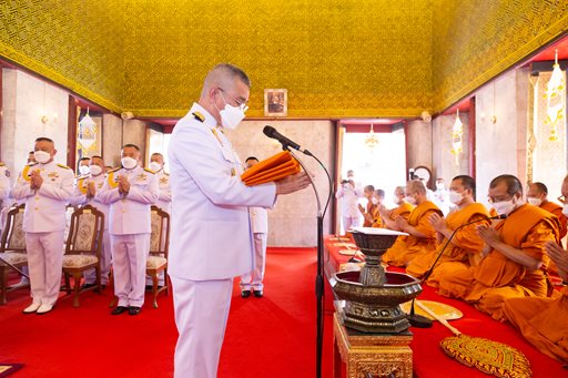 ๓ พ.ย.๖๕ จก.วท.กห. และข้าราชการ วท.กห. ร่วมพิธีถวายผ้าพระกฐิน กห.