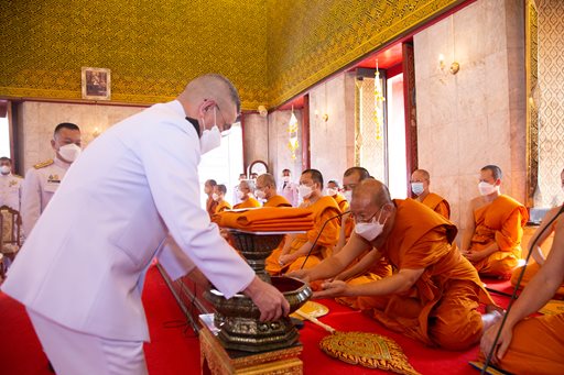 ๓ พ.ย.๖๕ จก.วท.กห. และข้าราชการ วท.กห. ร่วมพิธีถวายผ้าพระกฐิน กห.