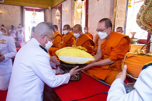 ๓ พ.ย.๖๕ จก.วท.กห. และข้าราชการ วท.กห. ร่วมพิธีถวายผ้าพระกฐิน กห.
