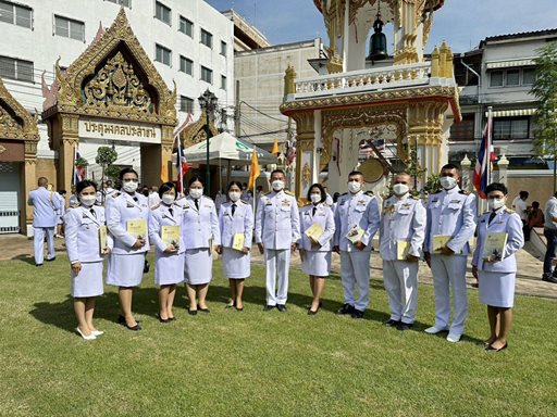 ๓ พ.ย.๖๕ จก.วท.กห. และข้าราชการ วท.กห. ร่วมพิธีถวายผ้าพระกฐิน กห.