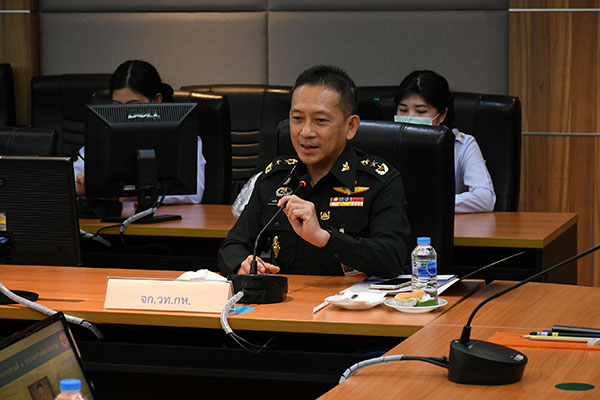 ๔ ส.ค.๖๓ พล.ท.คงชีพ ตันตระวาณิชย์ จก.วท.กห. ประธานประชุมหารือเกี่ยวกับงานด้านการวิจัยกับจุฬาลงกรณ์ฯ