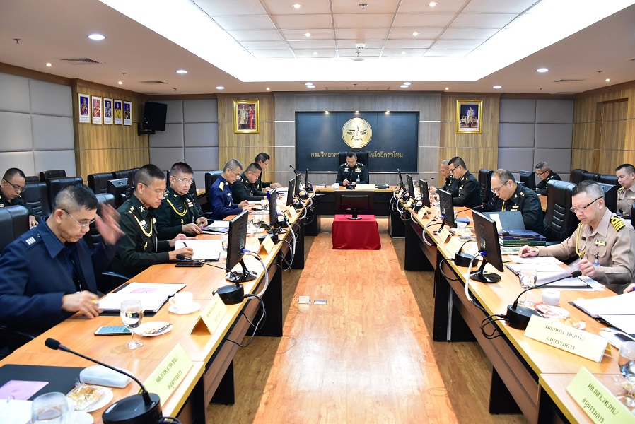 ๒๘ พ.ค.๖๒ การประชุมคณะอนุกรรมการวัดผลและประเมินผลโครงการวิจัยและพัฒนาวิทยาศาสตร์และเทคโนโลยีการทหาร กระทรวงกลาโหม