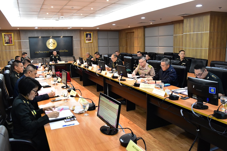 ๒๘ พ.ค.๖๒ การประชุมคณะอนุกรรมการวัดผลและประเมินผลโครงการวิจัยและพัฒนาวิทยาศาสตร์และเทคโนโลยีการทหาร กระทรวงกลาโหม