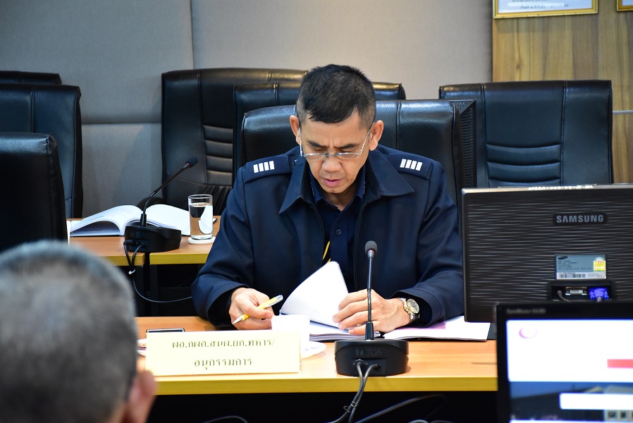 ๒๘ พ.ค.๖๒ การประชุมคณะอนุกรรมการวัดผลและประเมินผลโครงการวิจัยและพัฒนาวิทยาศาสตร์และเทคโนโลยีการทหาร กระทรวงกลาโหม