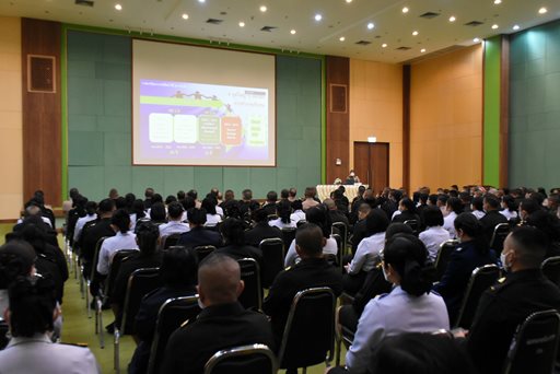 ๑๔ มี.ค.๖๖ การบรรยายพิเศษ เรื่อง ระบบมาตรฐานกำหนดตำแหน่ง ของ สป.