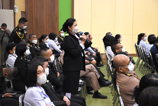 ๑๔ มี.ค.๖๖ การบรรยายพิเศษ เรื่อง ระบบมาตรฐานกำหนดตำแหน่ง ของ สป.