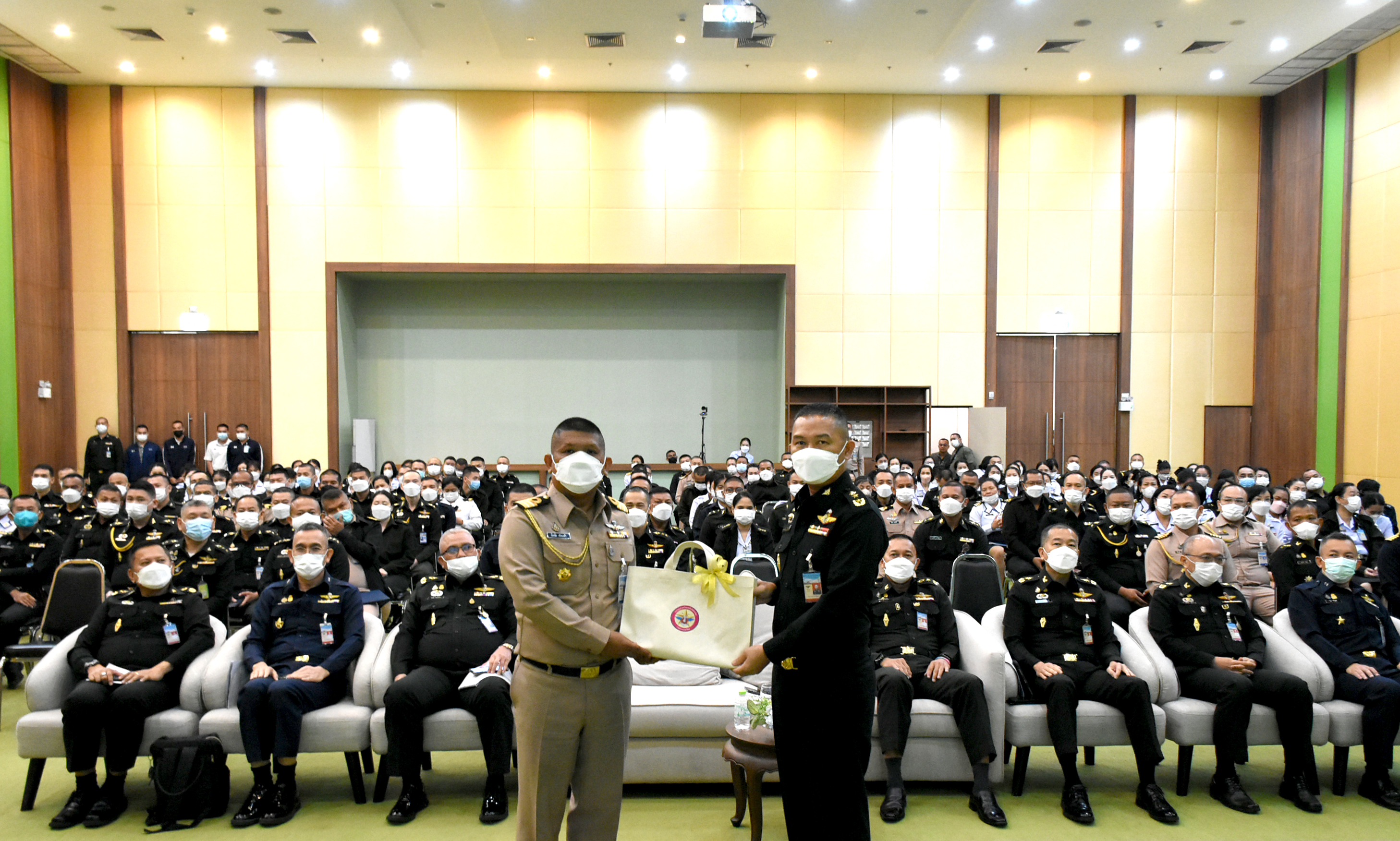๑๔ มี.ค.๖๖ การบรรยายพิเศษ เรื่อง ระบบมาตรฐานกำหนดตำแหน่ง ของ สป.