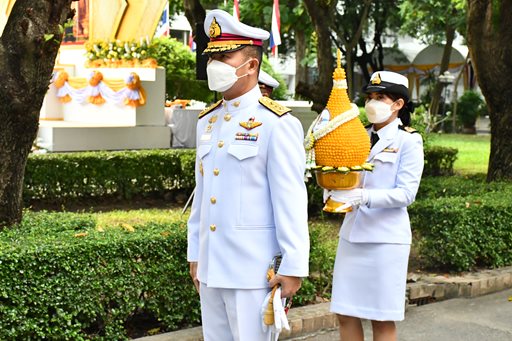 ๑๙ ต.ค.๖๖ พิธีวางพุ่มดอกไม้ถวายราชสักการะพระบาทสมเด็จพระบรมชนกาธิเบศร มหาภูมิพลอดุลยเดชมหาราช บรมนาถบพิตร
