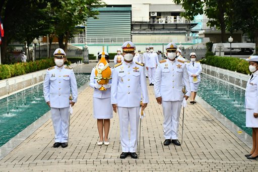 ๑๙ ต.ค.๖๖ พิธีวางพุ่มดอกไม้ถวายราชสักการะพระบาทสมเด็จพระบรมชนกาธิเบศร มหาภูมิพลอดุลยเดชมหาราช บรมนาถบพิตร