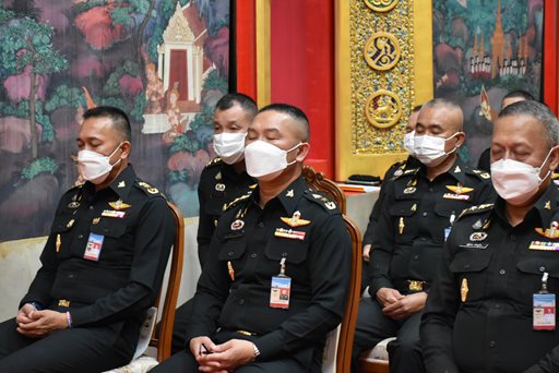 ๑๙ ก.พ.๖๖ จก.วท.กห.และกำลังพล เข้าร่วมพิธีสวดมนต์ เพื่อถวายเป็นพระราชกุศลฯ