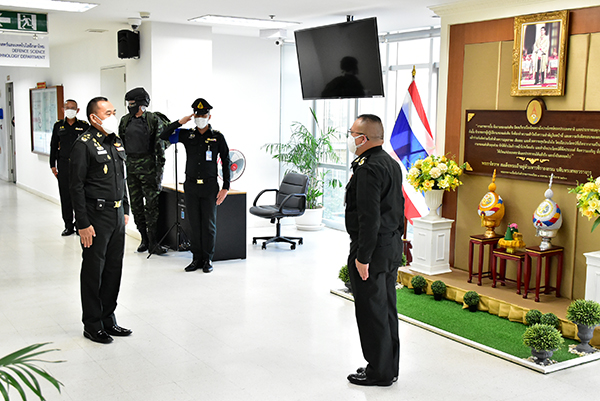 ๑๖ พ.ย.๖๔ รอง ปลัดกระทรวงกลาโหม เดินทางมาตรวจเยี่ยม กรมวิทยาศาสตร์และเทคโนโลยีกลาโหม