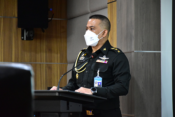 ๑๖ พ.ย.๖๔ รอง ปลัดกระทรวงกลาโหม เดินทางมาตรวจเยี่ยม กรมวิทยาศาสตร์และเทคโนโลยีกลาโหม