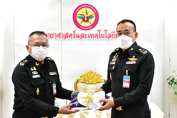 ๑๖ พ.ย.๖๔ รอง ปลัดกระทรวงกลาโหม เดินทางมาตรวจเยี่ยม กรมวิทยาศาสตร์และเทคโนโลยีกลาโหม